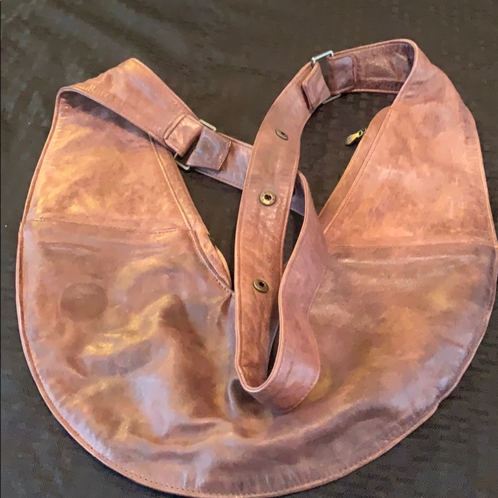 Brown Leather Sash bag